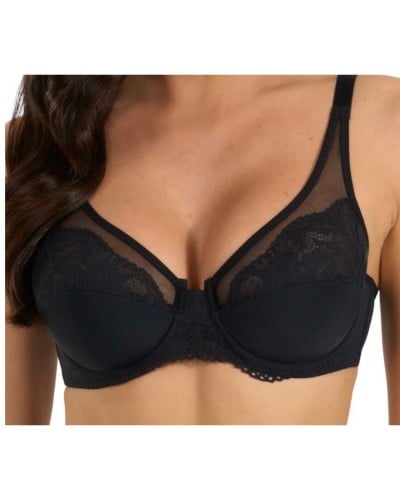 Reggiseno Coppa C Microfibra E Pizzo Con Ferretto Spiman