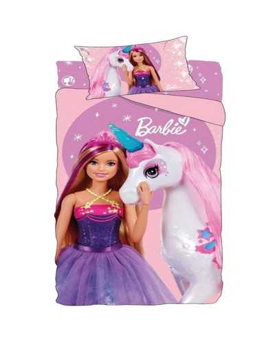 Lenzuolo Cotone Una Piazza Barbie