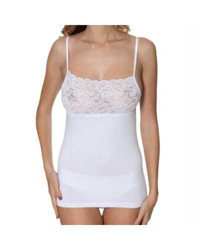 Canotta Donna Cotone Bielastico Con Merletto Trendyntimo