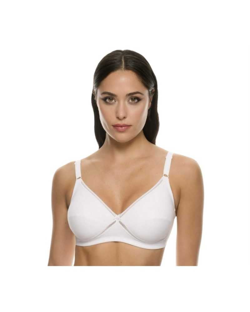 Reggiseno In Cotone Elastico Incrociato Senza Ferretto Spiman Mira