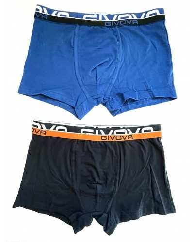 Boxer Givova Uomo Elastico Esterno Cotone Elasticizzato Confezione 6 Pezzi