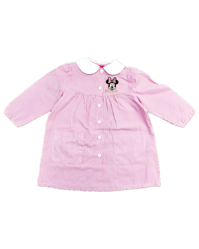 Grembiule Bimba Minnie Asilo Rosa Quadri