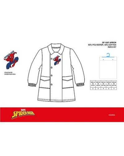 Grembiule Bimbo Spiderman Asilo Bianco
