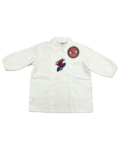 Grembiule Bimbo Spiderman Asilo Bianco