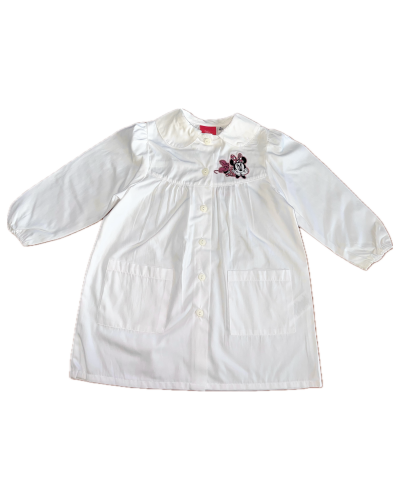 Grembiule Bimba Minnie Asilo Bianco