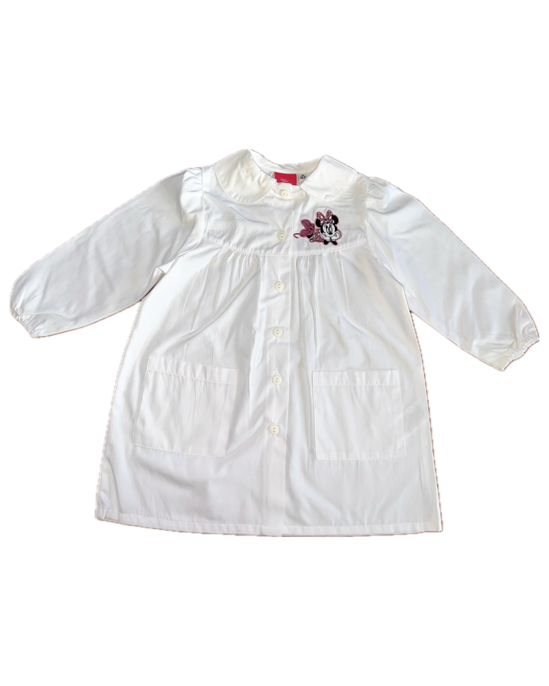 Grembiule Bimba Minnie Asilo Bianco
