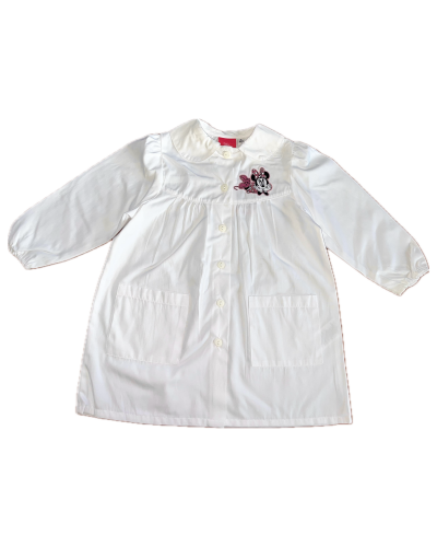 Grembiule Bimba Minnie Asilo Bianco