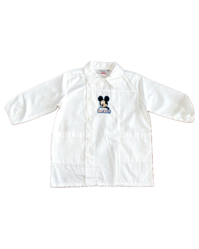 Grembiule Bimbo Mickey Mouse Asilo Bianco