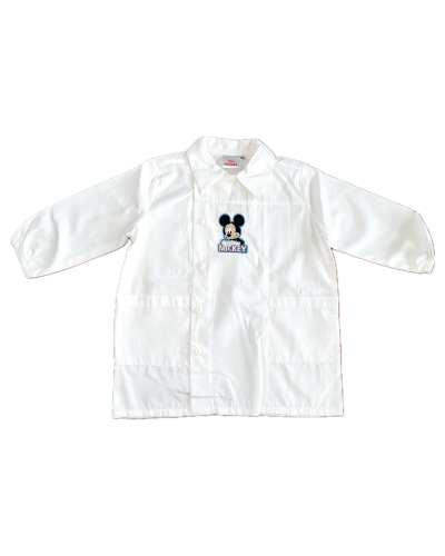 Grembiule Bimbo Mickey Mouse Asilo Bianco