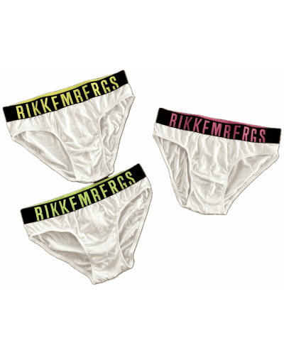 Slip Uomo Bikkembergs Cotone Elasticizzato Confezione 3 Pezzi