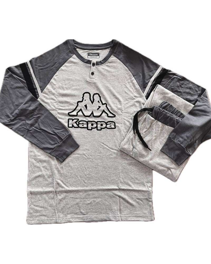 Pigiama Kappa uomo primaverile manica lunga in cotone Pigiama Kappa uomo primaverile manica lunga in cotone