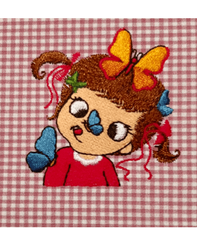 Grembiule Bimba Asilo Siggi Rosa Quadri