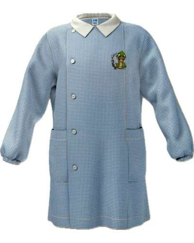 Grembiule Bimbo Asilo Siggi Azzurro Quadri