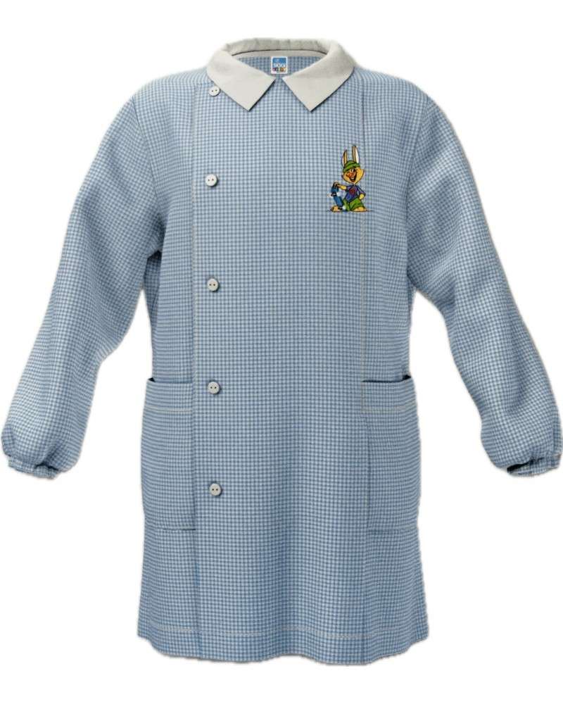 Grembiule Bimbo Asilo Siggi Azzurro Quadri