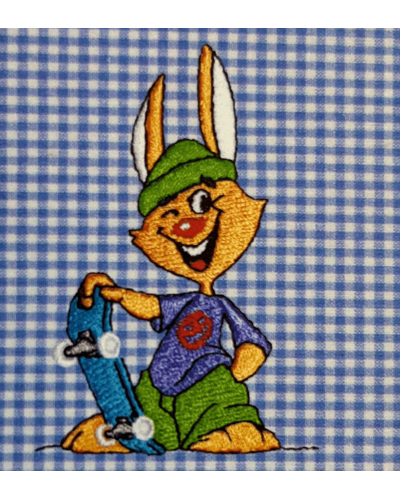 Grembiule Bimbo Asilo Siggi Azzurro Quadri