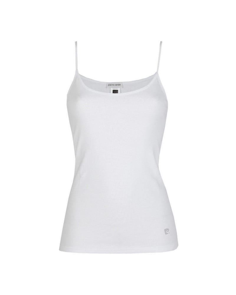 Canottiera Bimba Pierre Cardin Spalla Stretta In Cotone Bielastico