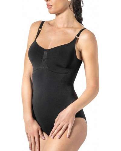 Risalti Body Modellante Spallino Regolabile - Intimo Contenitivo, Guaina Contenitiva, Shapewear Bodysuit Donna - Made in Italy