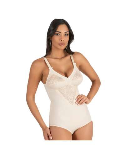 CHARME, Body Modellante Tecnike in Tessuto Contenitivo senza Ferretto art. 1801 - Coppa C - Made in Italy