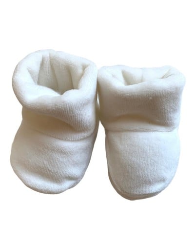 Parure Neonata Cappello e Scarpette In Ciniglia Hophoplà