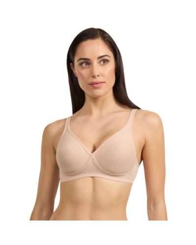 SPIMAN Reggiseno Cotone Elastico Incrociato Senza Ferretto - art. 2177