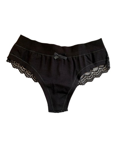 Panty Brasiliano Donna In Pizzo e Cotone Modal