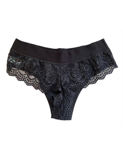 Panty Brasiliano Donna In Pizzo e Cotone Modal