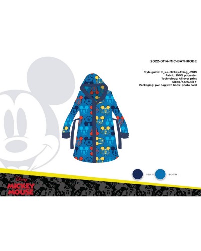 Accappatoio Bambino Mickey Mouse In Microspugna