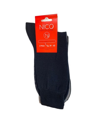 Calza Uomo Corta Filo Di Scozia Nico Confezione 3 Paia