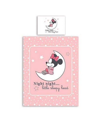 Lenzuolo Carrozzina Minnie In Cotone