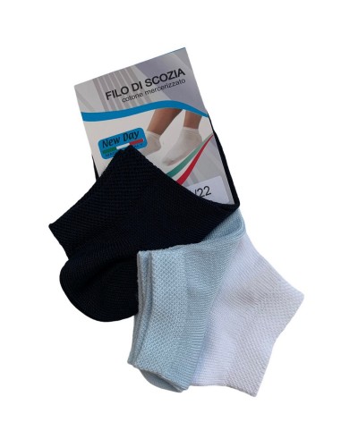 Calza Fantasmino Bimbo New Day Filo Di Scozia Confezione 3 Paia