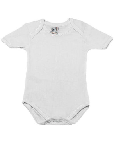 Body Neonato Mezza Manica In Cotone Bianco Petite Abeille confezione 3 pezzi