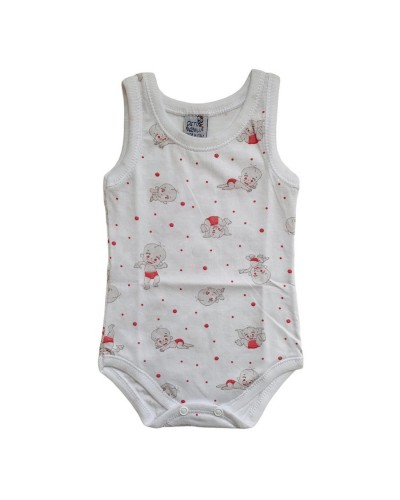 Body Neonato Spalla Larga In Cotone Stampato Petite Abeille confezione 3 pezzi