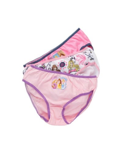 Slip Bambina Pricipesse In Cotone Confezione 3 pezzi