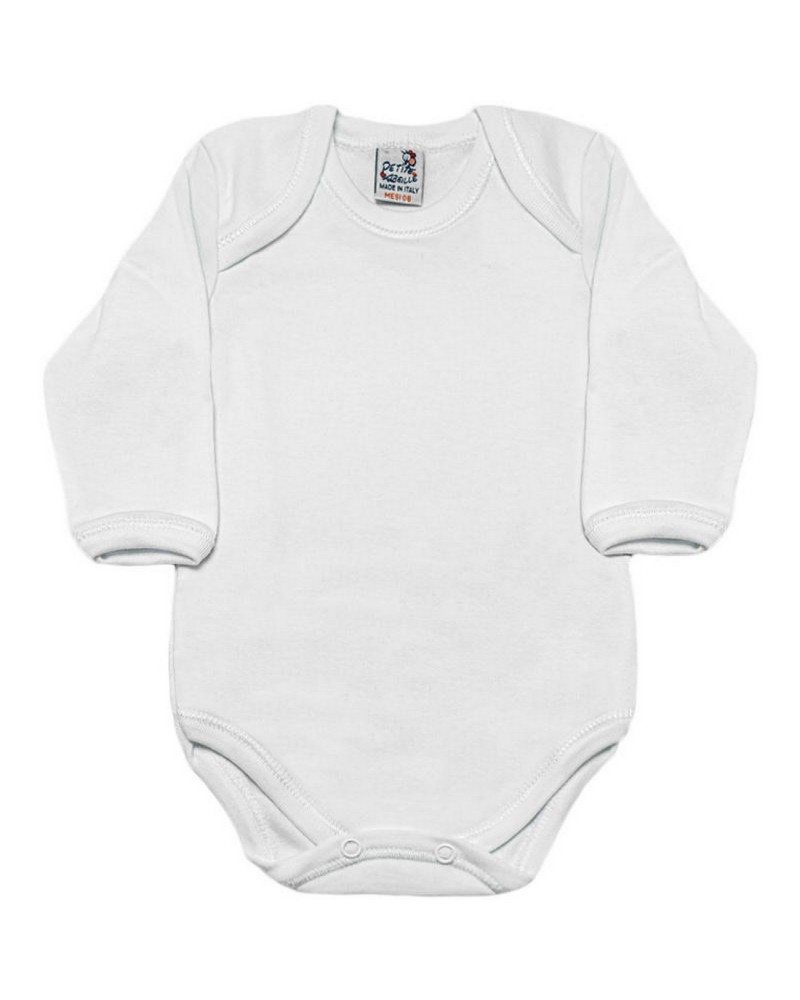 Body Bebè Manica Lunga Caldo Cotone Petite Abeille Confezione 2 pezzi