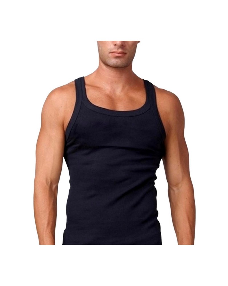 Canottiera Uomo Cotone Spalla Stretta Liscia New Day Confezione 3 pezzi