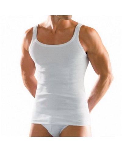 Canottiera Uomo Cotone Spalla Stretta Costina New Day Confezione 3 pezzi