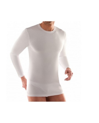 Maglia Uomo Manica Lunga Caldo Cotone Giro New Day Confezione 2 Pezzi