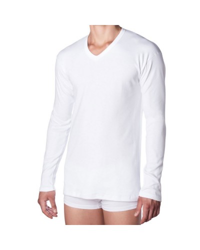 Maglia Uomo Manica Lunga Caldo Cotone Punta New Day Confezione 2 Pezzi