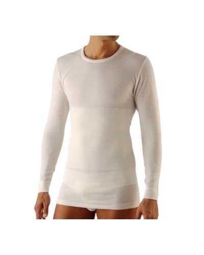Maglia Manica Lunga Uomo Lana Cotone Giro New Day Confezione 2 Pezzi
